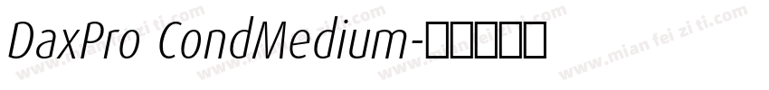 DaxPro CondMedium字体转换